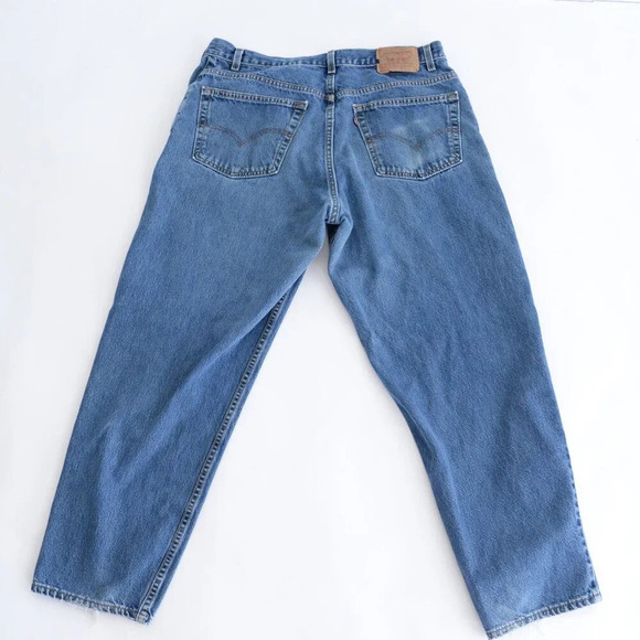 Vintage 90S Levi's 560  Loose Fit 100% Cotton Mid-wash Blue Denim Jeans 40X30 - Picture 5 of 14